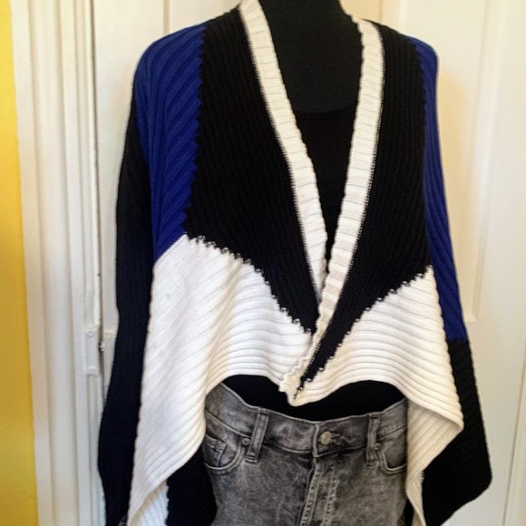 Ava Couture Cable Knit Open Front Cardigan Large - Picture 5 of 6